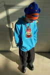 Walter Van BeirendonCK large hoodie AW22-23 8006 blue